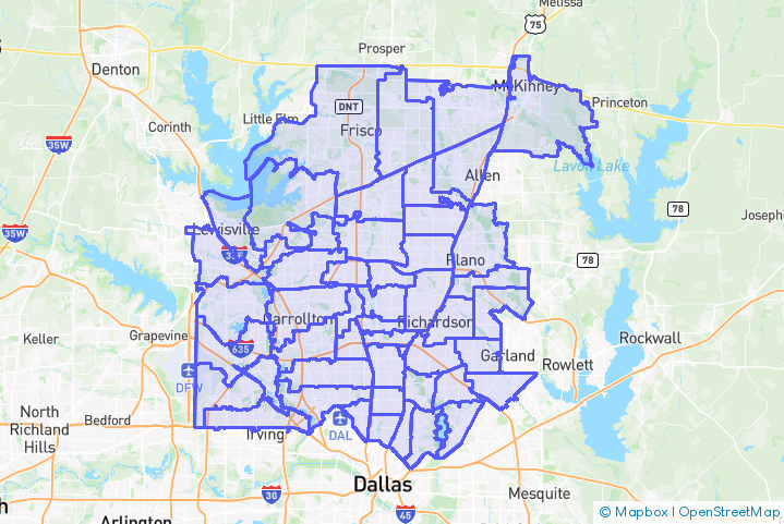 Service Area Map