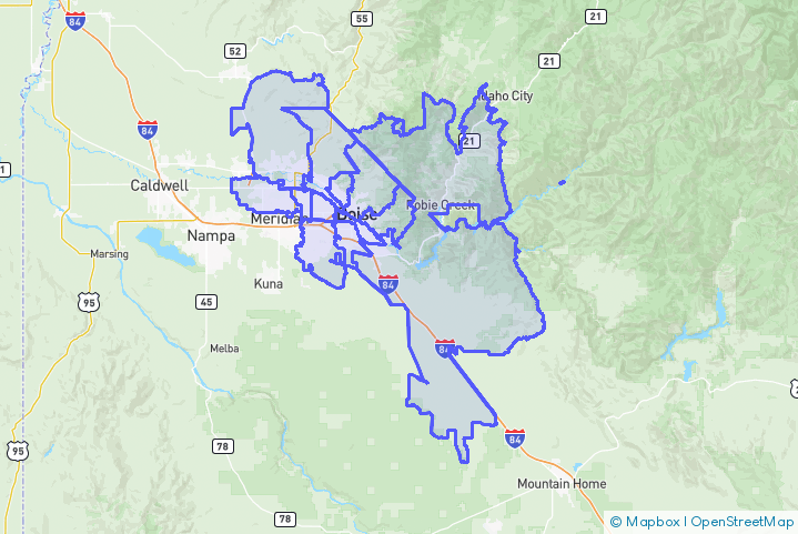 Service Area Map