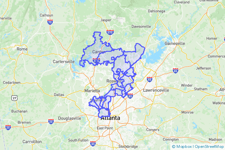 Service Area Map
