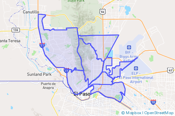 Service Area Map