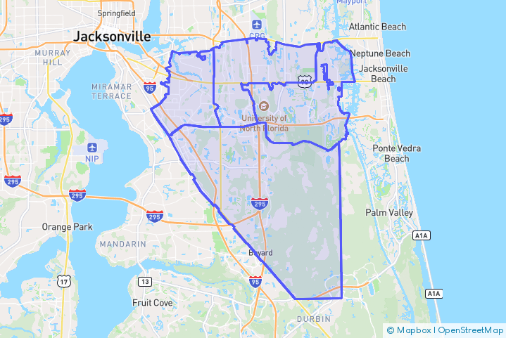Service Area Map