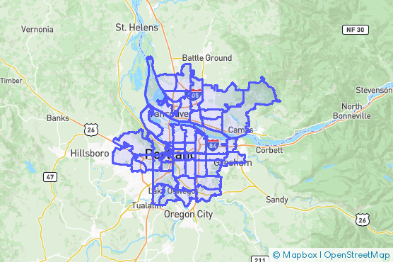 Service Area Map