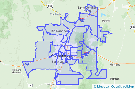 Service Area Map