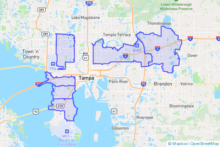 Service Area Map
