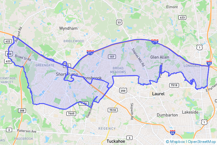 Service Area Map