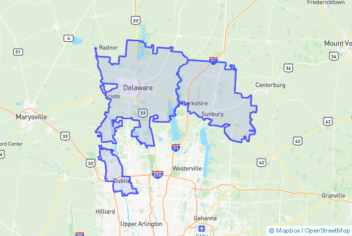 Service Area Map