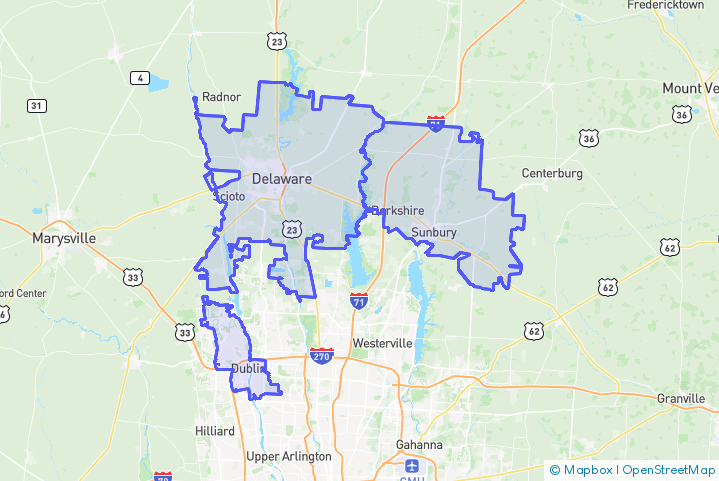 Service Area Map