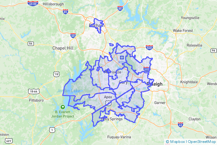 Service Area Map