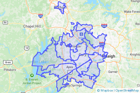 Service Area Map