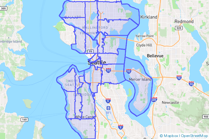 Service Area Map