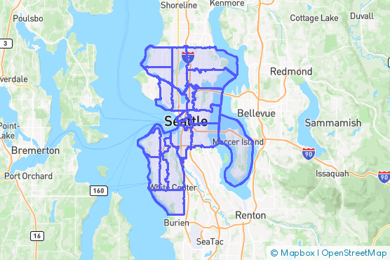 Service Area Map