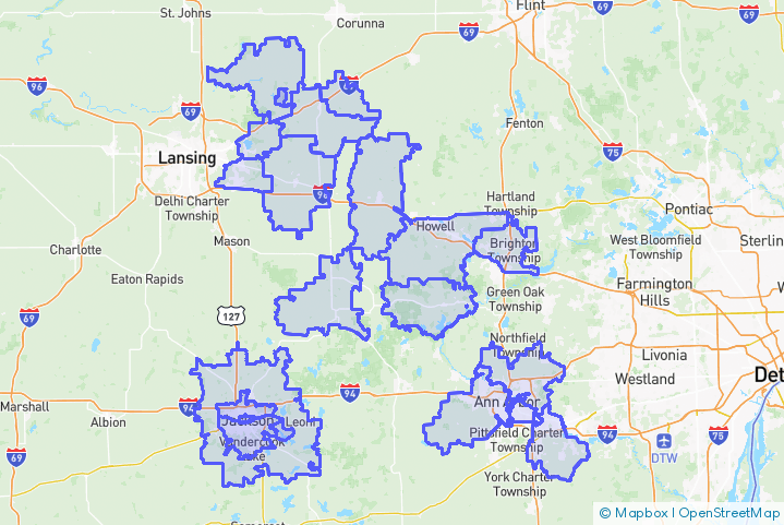 Service Area Map
