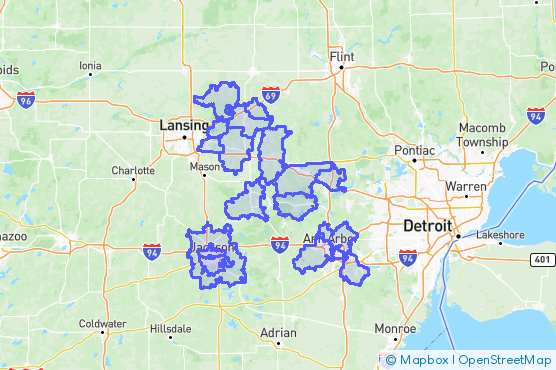 Service Area Map