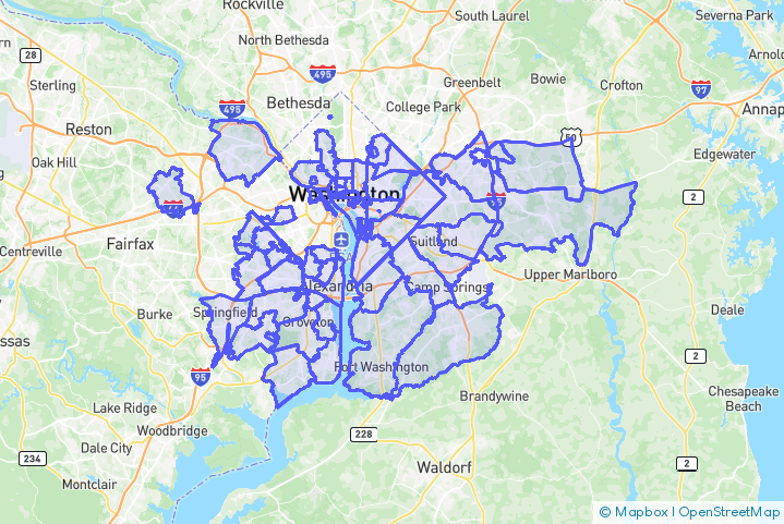 Service Area Map