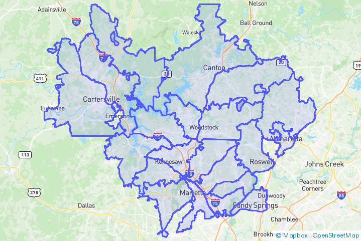 Service Area Map