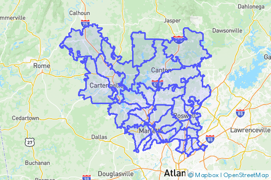 Service Area Map