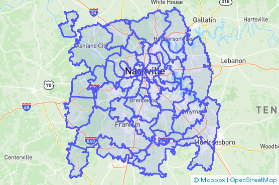 Service Area Map