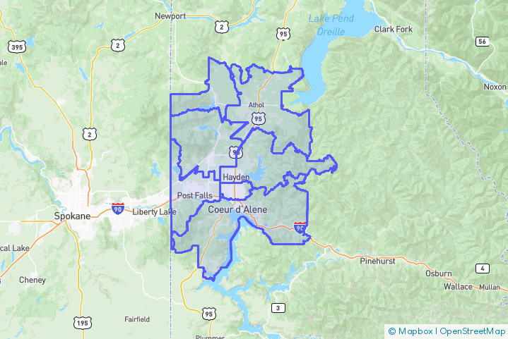 Service Area Map