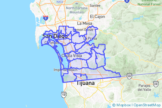 Service Area Map