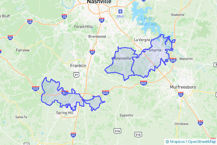 Service Area Map