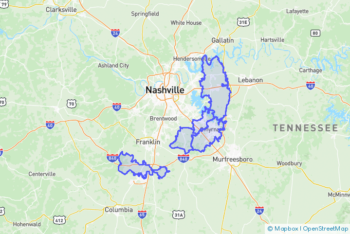 Service Area Map