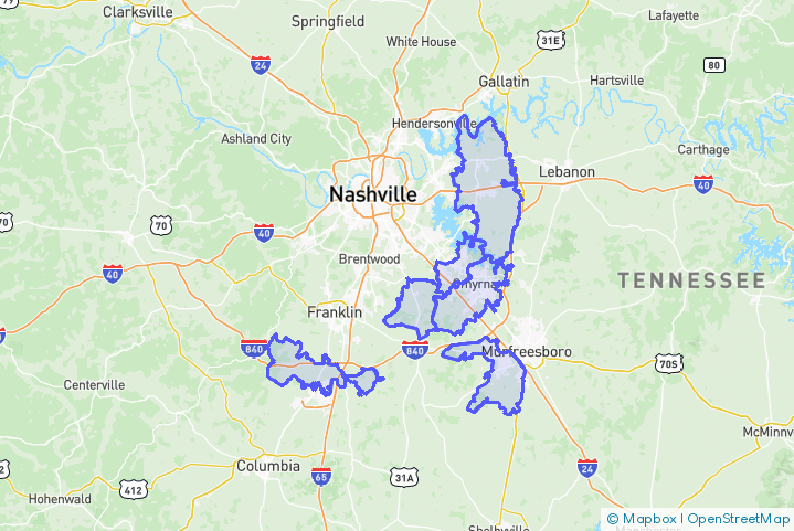 Service Area Map