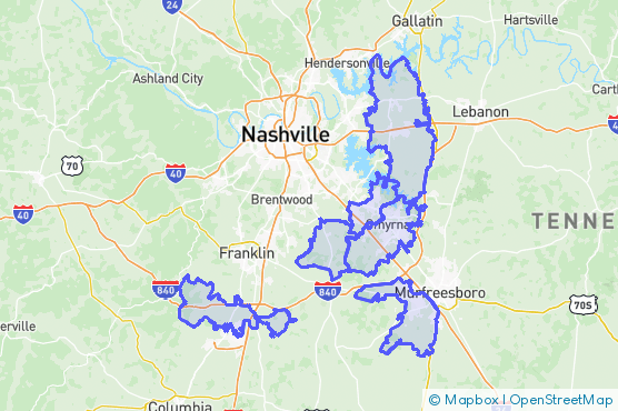 Service Area Map