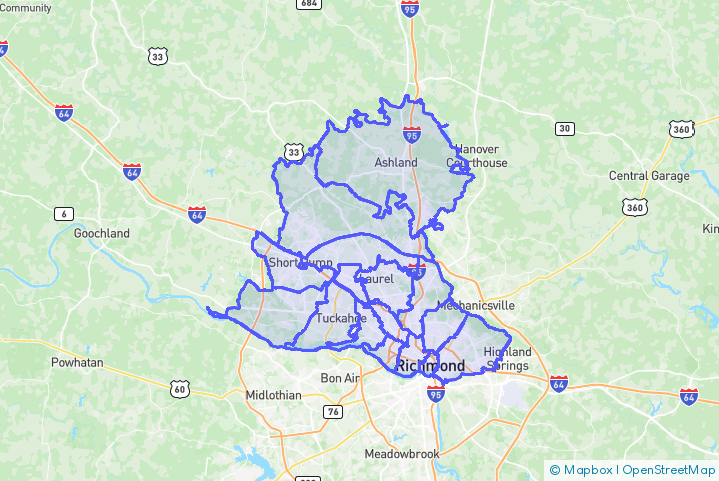 Service Area Map