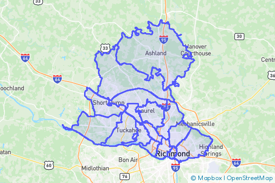 Service Area Map