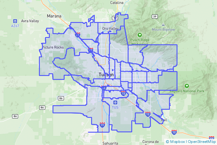 Service Area Map