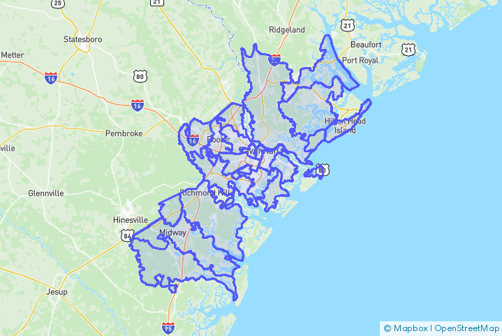 Service Area Map
