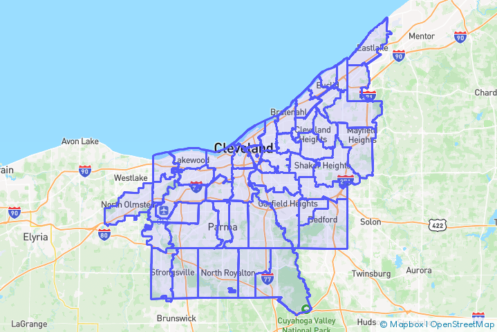 Service Area Map