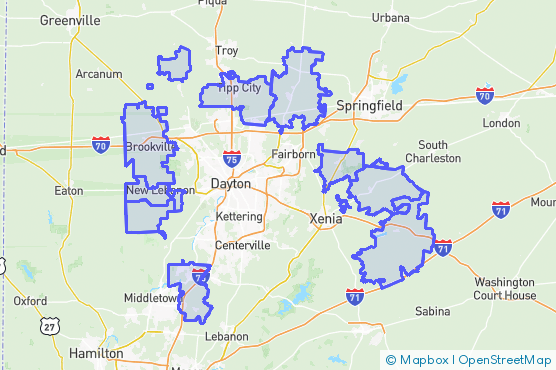 Service Area Map