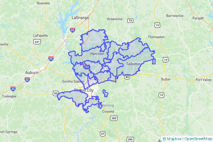 Service Area Map
