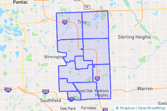 Service Area Map