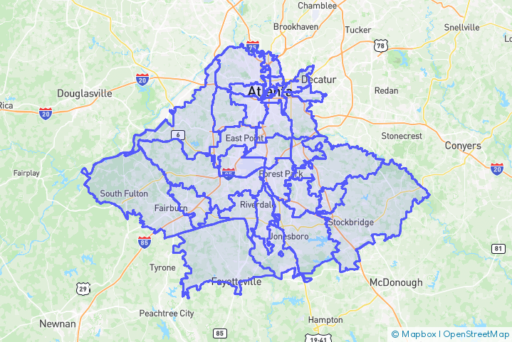 Service Area Map