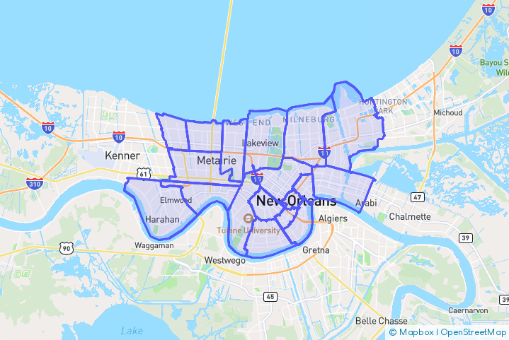 Service Area Map