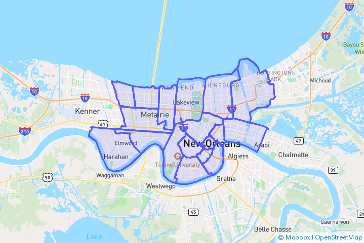 Service Area Map