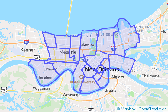Service Area Map