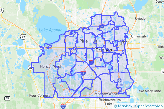 Service Area Map