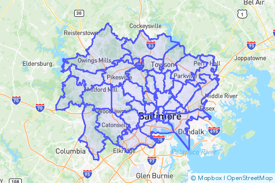 Service Area Map