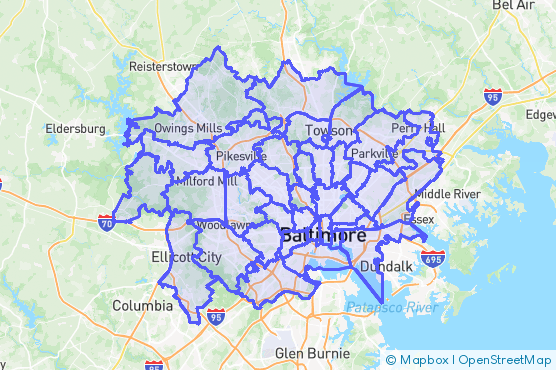 Service Area Map
