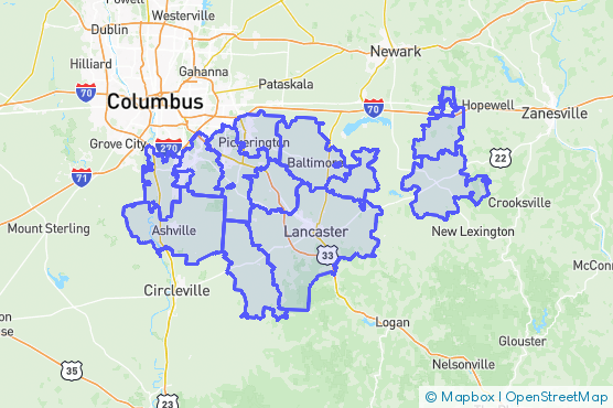 Service Area Map