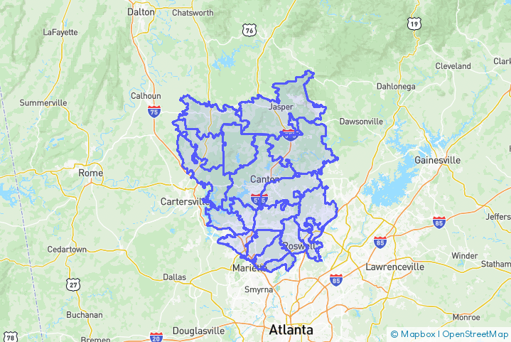 Service Area Map