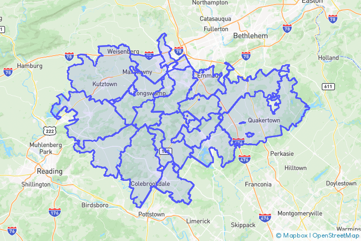 Service Area Map