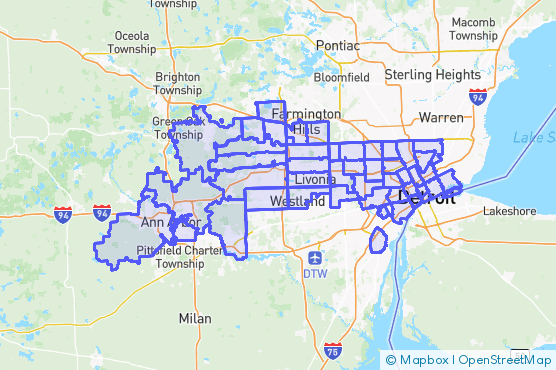 Service Area Map