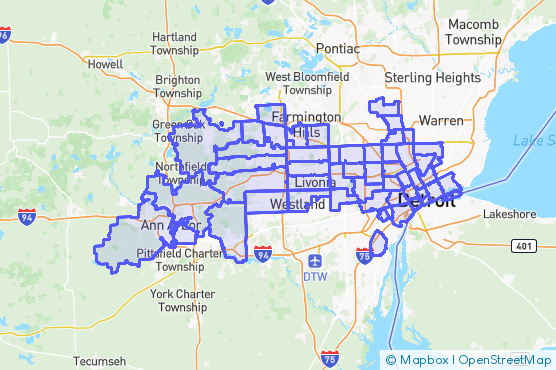 Service Area Map