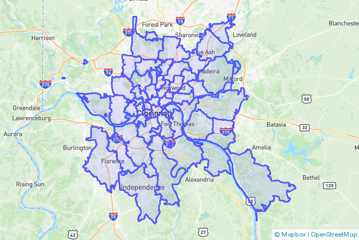 Service Area Map