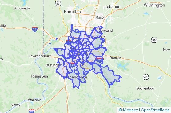 Service Area Map