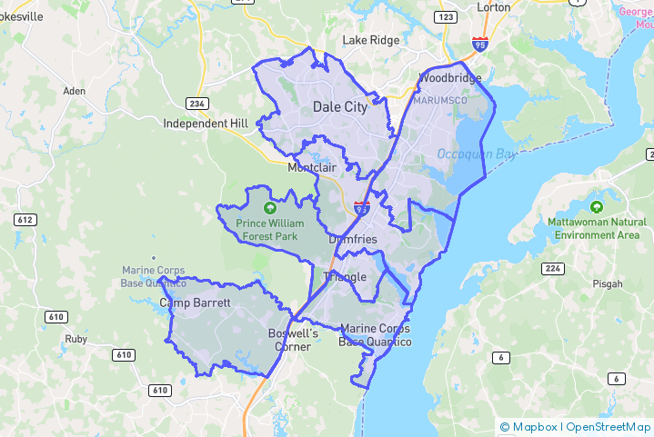 Service Area Map